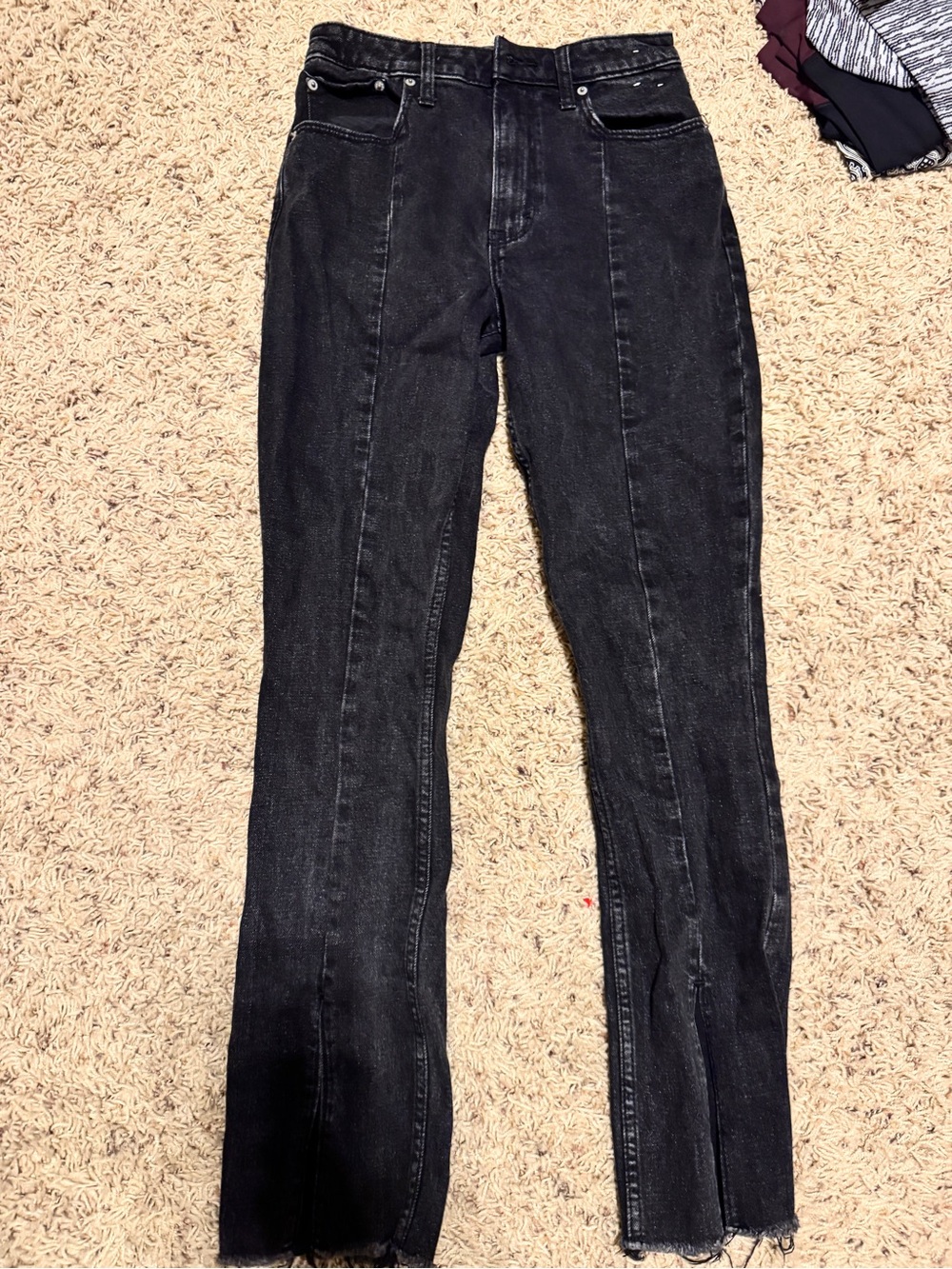 Abercrombie & Fitch Black High-Rise Flare Jeans